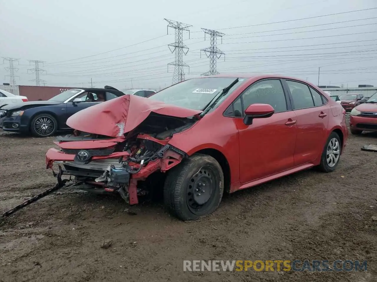 1 fotografías del automóvil dañado JTDEPRAE2LJ097569 TOYOTA COROLLA 2020