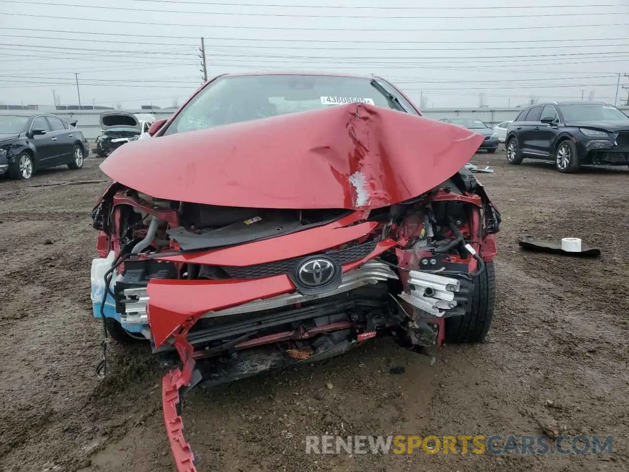 5 fotografías del automóvil dañado JTDEPRAE2LJ097569 TOYOTA COROLLA 2020