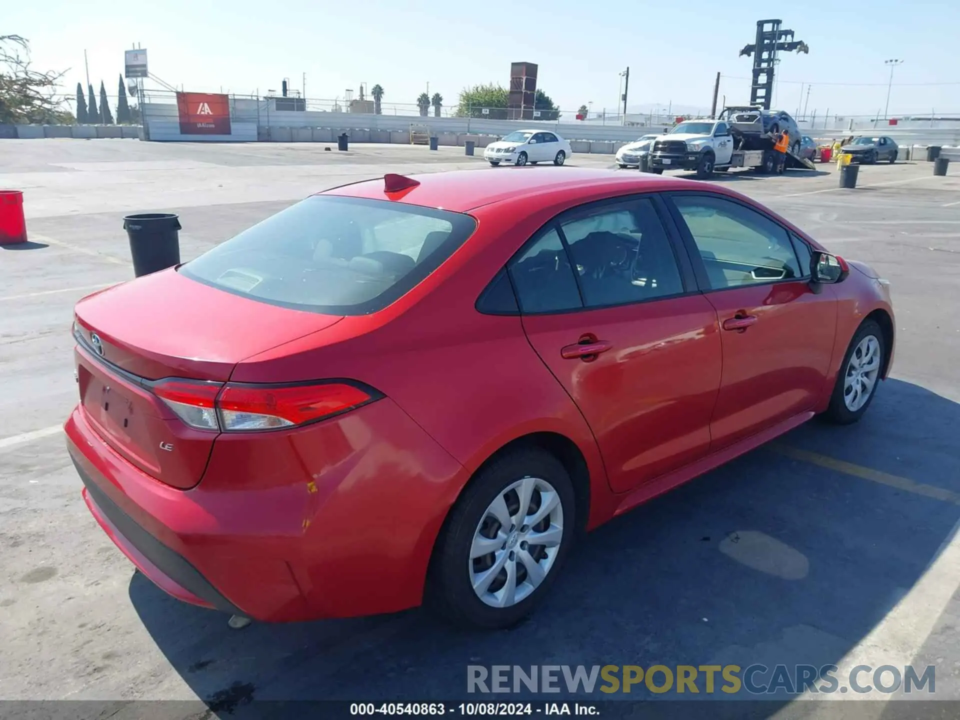 4 fotografías del automóvil dañado JTDEPRAE2LJ101197 TOYOTA COROLLA 2020