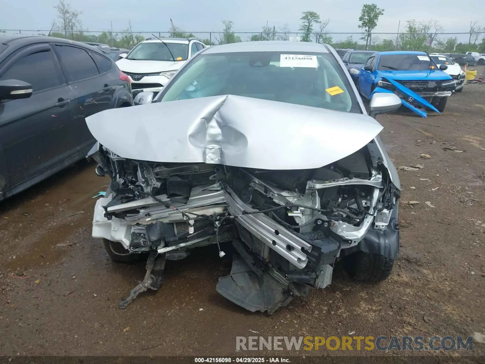 13 fotografías del automóvil dañado JTDEPRAE2LJ102365 TOYOTA COROLLA 2020