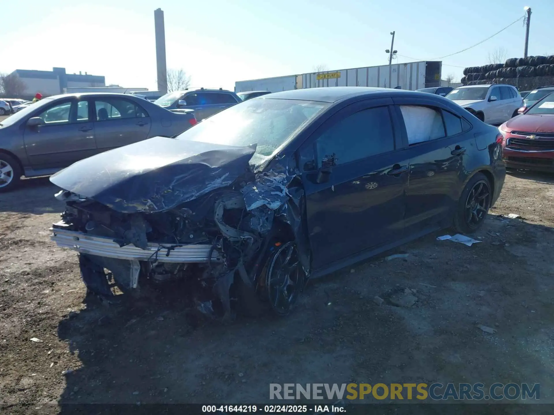 2 fotografías del automóvil dañado JTDEPRAE2LJ102527 TOYOTA COROLLA 2020