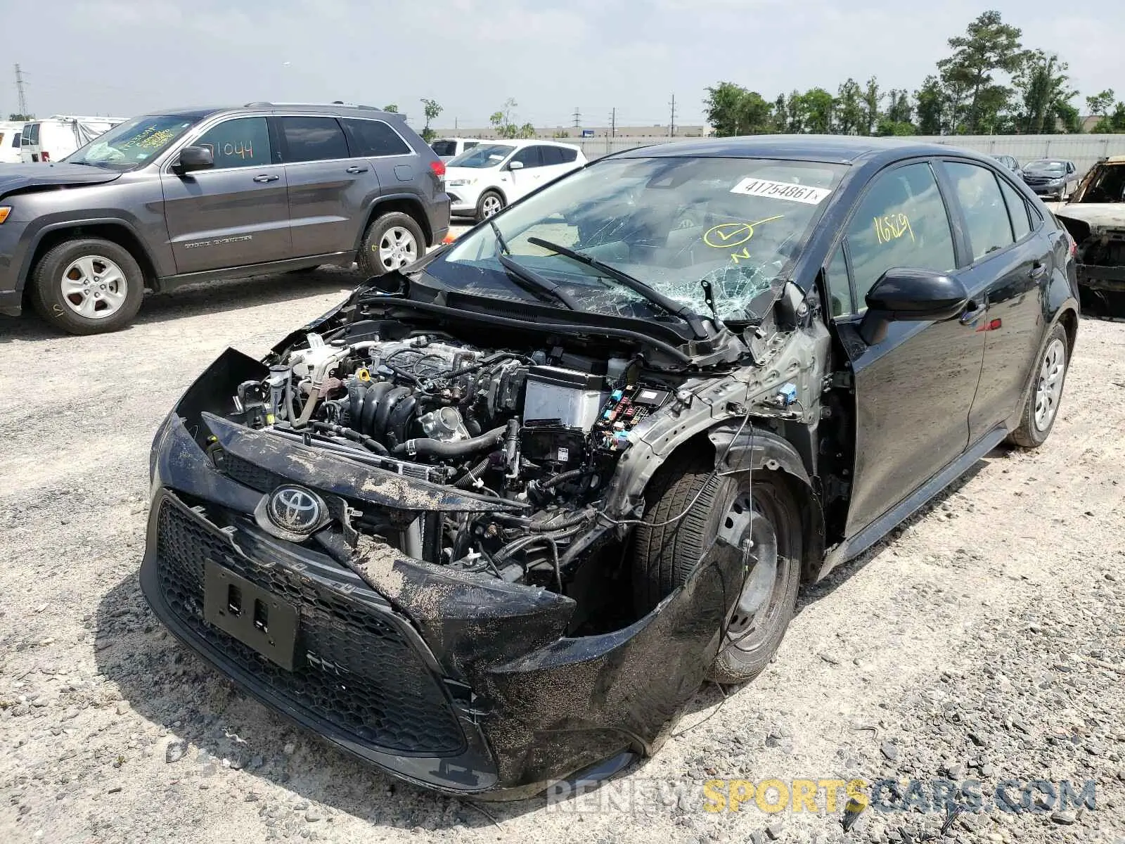 2 fotografías del automóvil dañado JTDEPRAE2LJ102768 TOYOTA COROLLA 2020