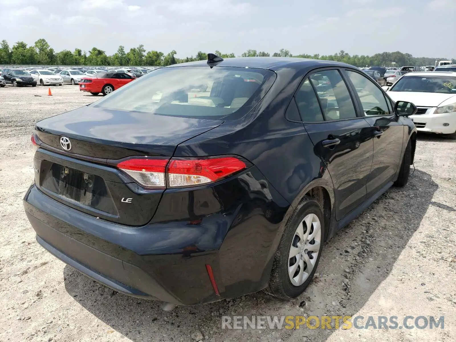 4 fotografías del automóvil dañado JTDEPRAE2LJ102768 TOYOTA COROLLA 2020