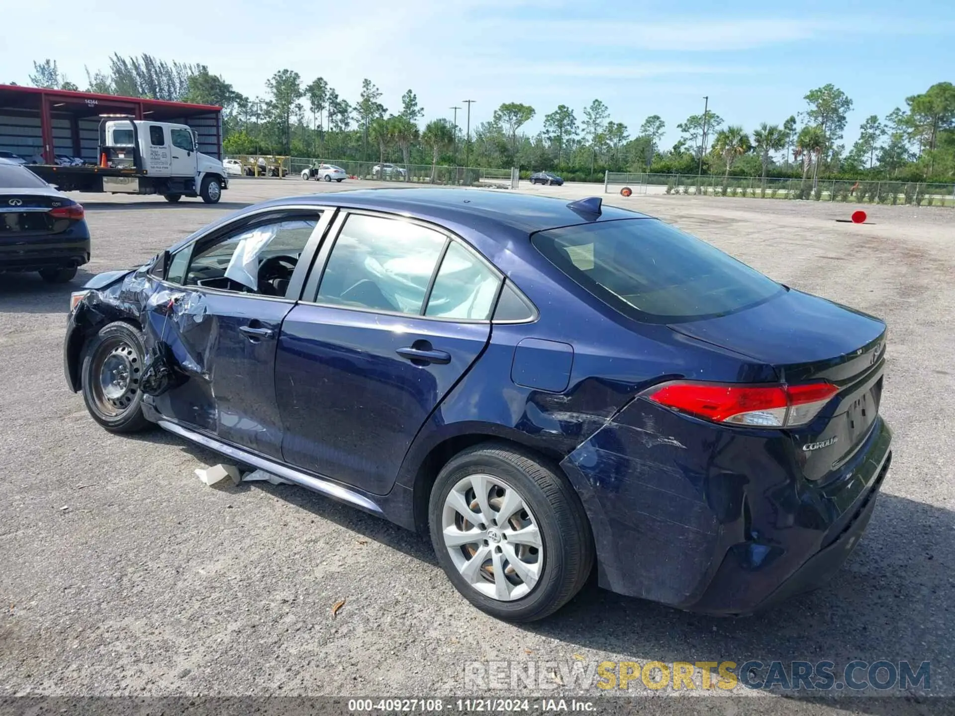 3 fotografías del automóvil dañado JTDEPRAE2LJ105816 TOYOTA COROLLA 2020