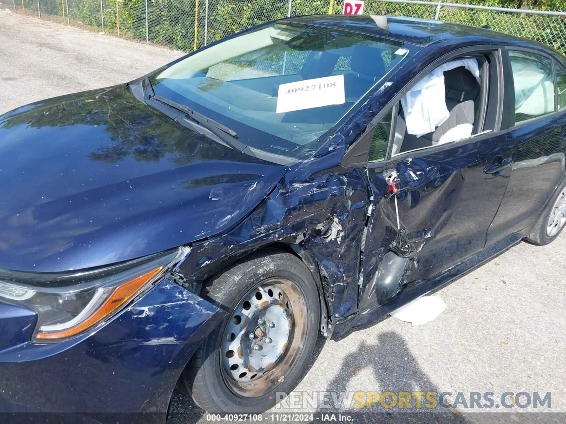 6 fotografías del automóvil dañado JTDEPRAE2LJ105816 TOYOTA COROLLA 2020