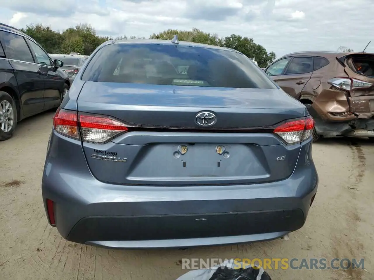 6 fotografías del automóvil dañado JTDEPRAE2LJ114693 TOYOTA COROLLA 2020
