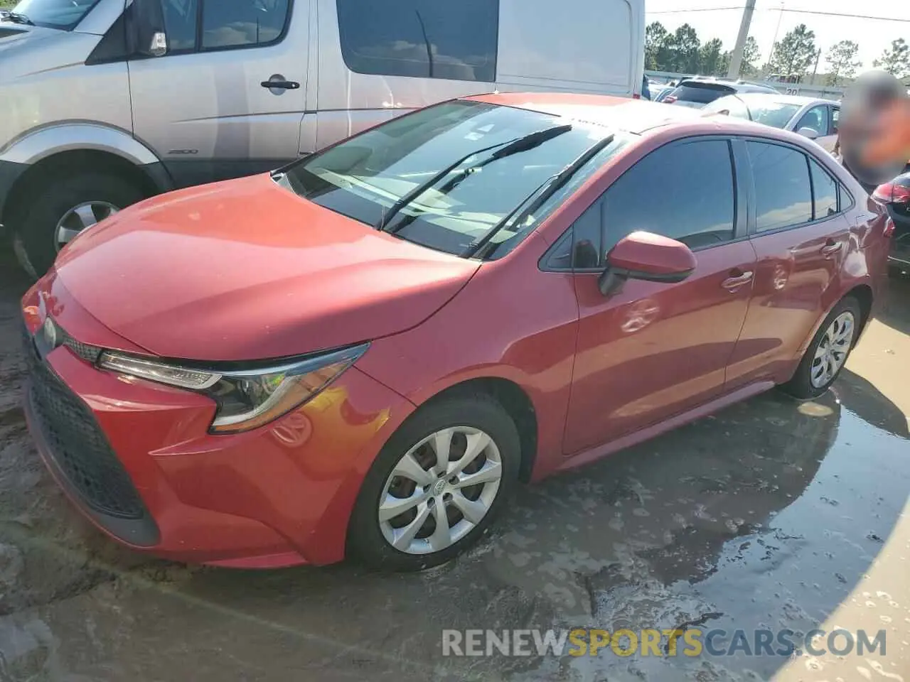 1 fotografías del automóvil dañado JTDEPRAE3LJ004266 TOYOTA COROLLA 2020