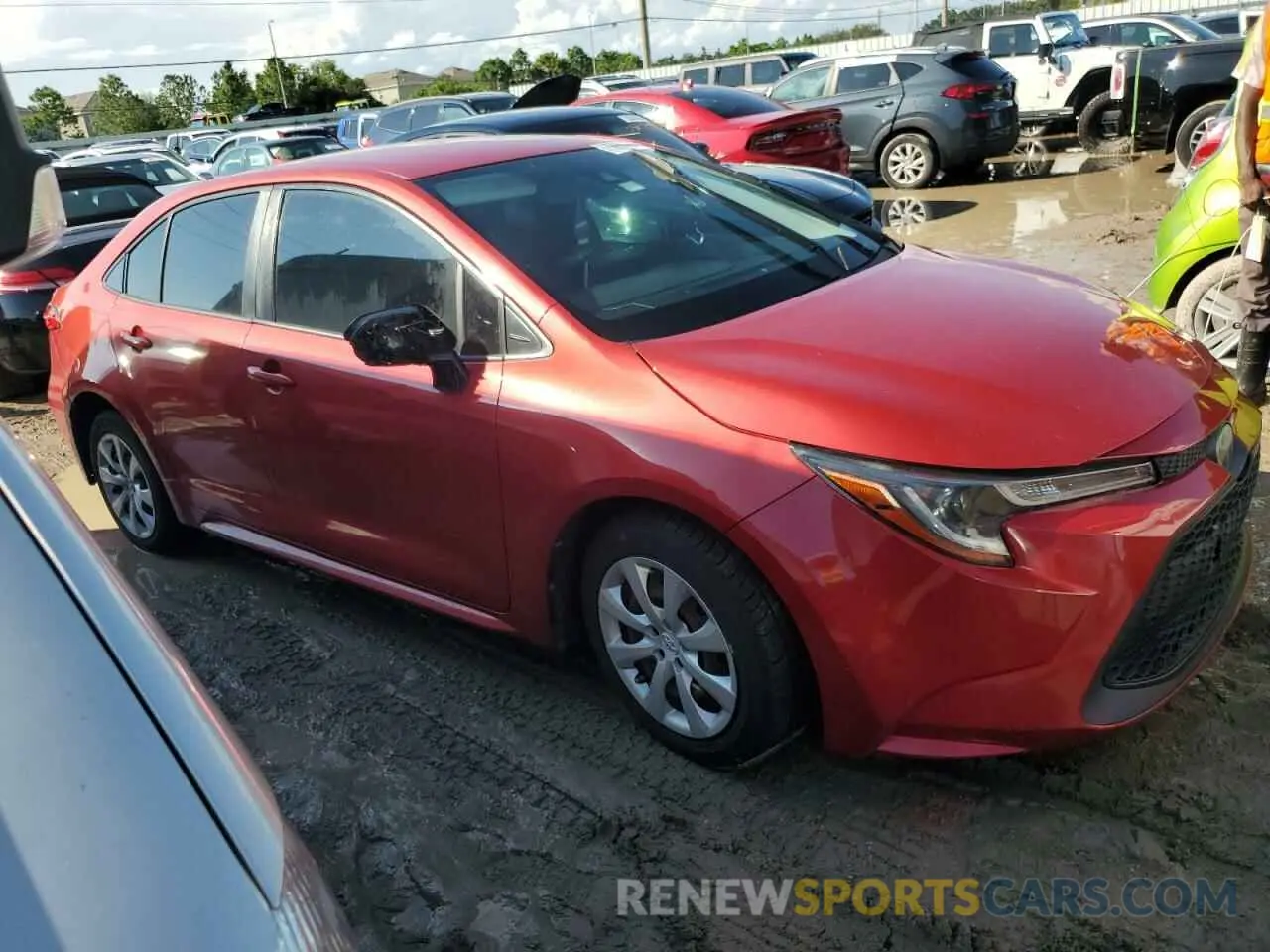 4 fotografías del automóvil dañado JTDEPRAE3LJ004266 TOYOTA COROLLA 2020
