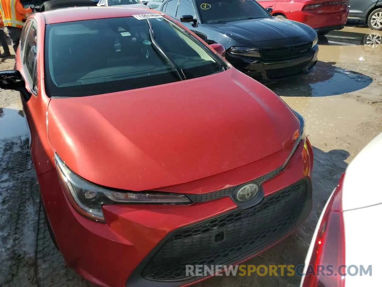 5 fotografías del automóvil dañado JTDEPRAE3LJ004266 TOYOTA COROLLA 2020