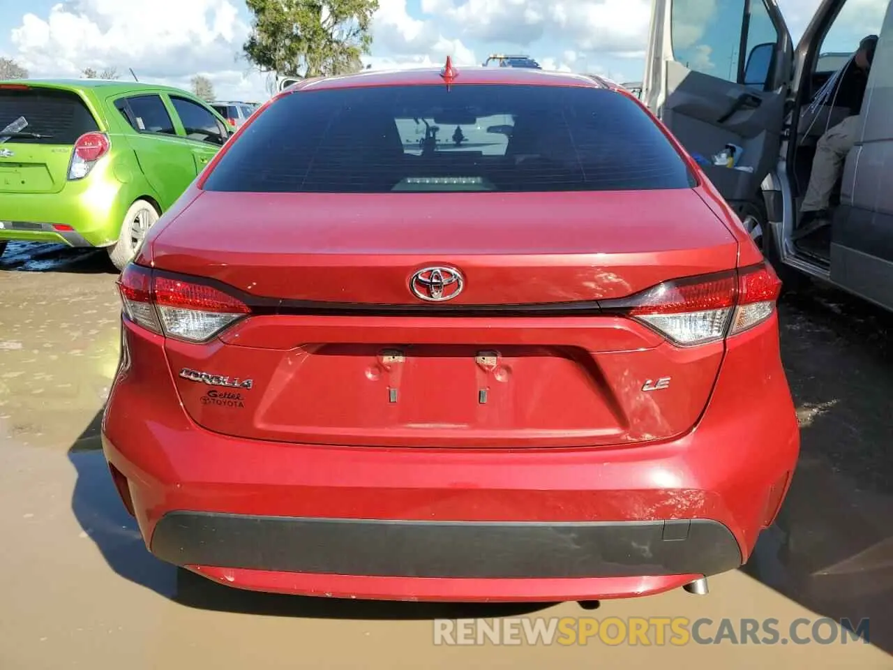 6 fotografías del automóvil dañado JTDEPRAE3LJ004266 TOYOTA COROLLA 2020