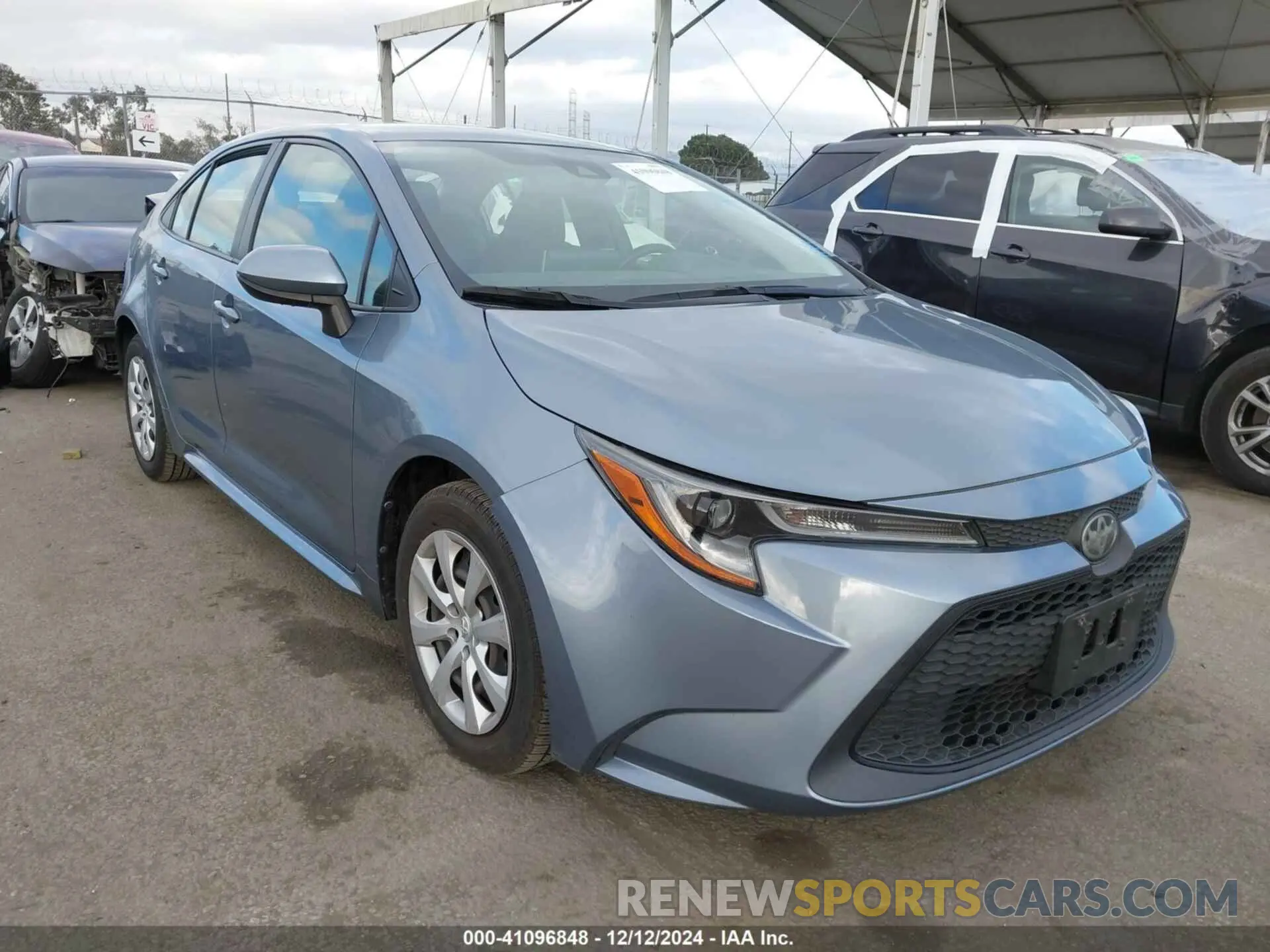 1 fotografías del automóvil dañado JTDEPRAE3LJ004428 TOYOTA COROLLA 2020