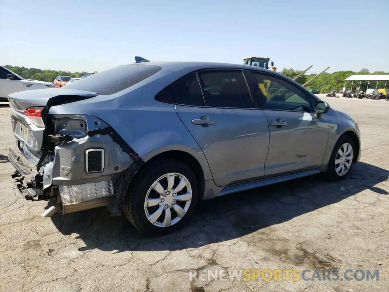 3 fotografías del automóvil dañado JTDEPRAE3LJ006678 TOYOTA COROLLA 2020
