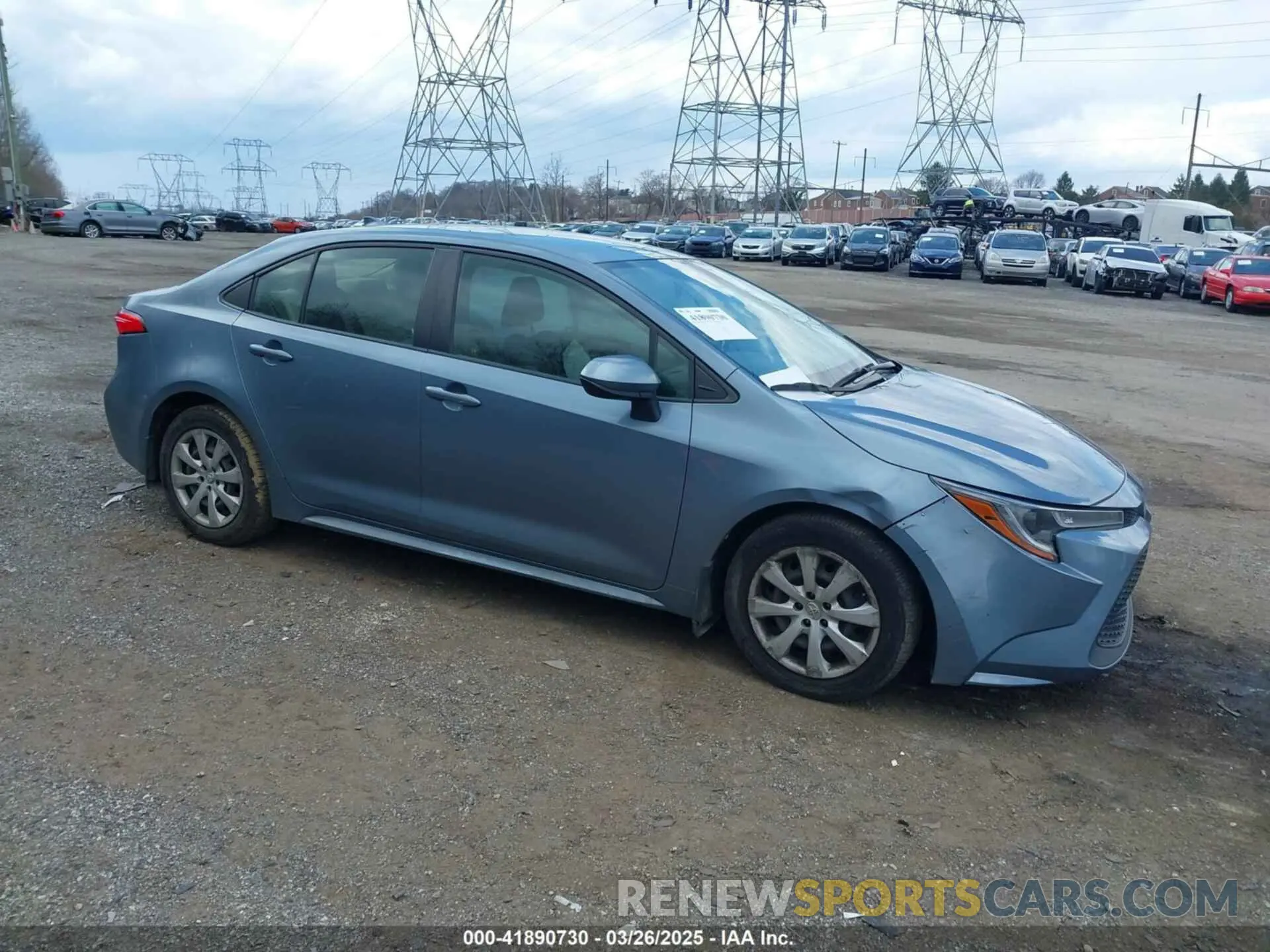 1 fotografías del automóvil dañado JTDEPRAE3LJ007619 TOYOTA COROLLA 2020