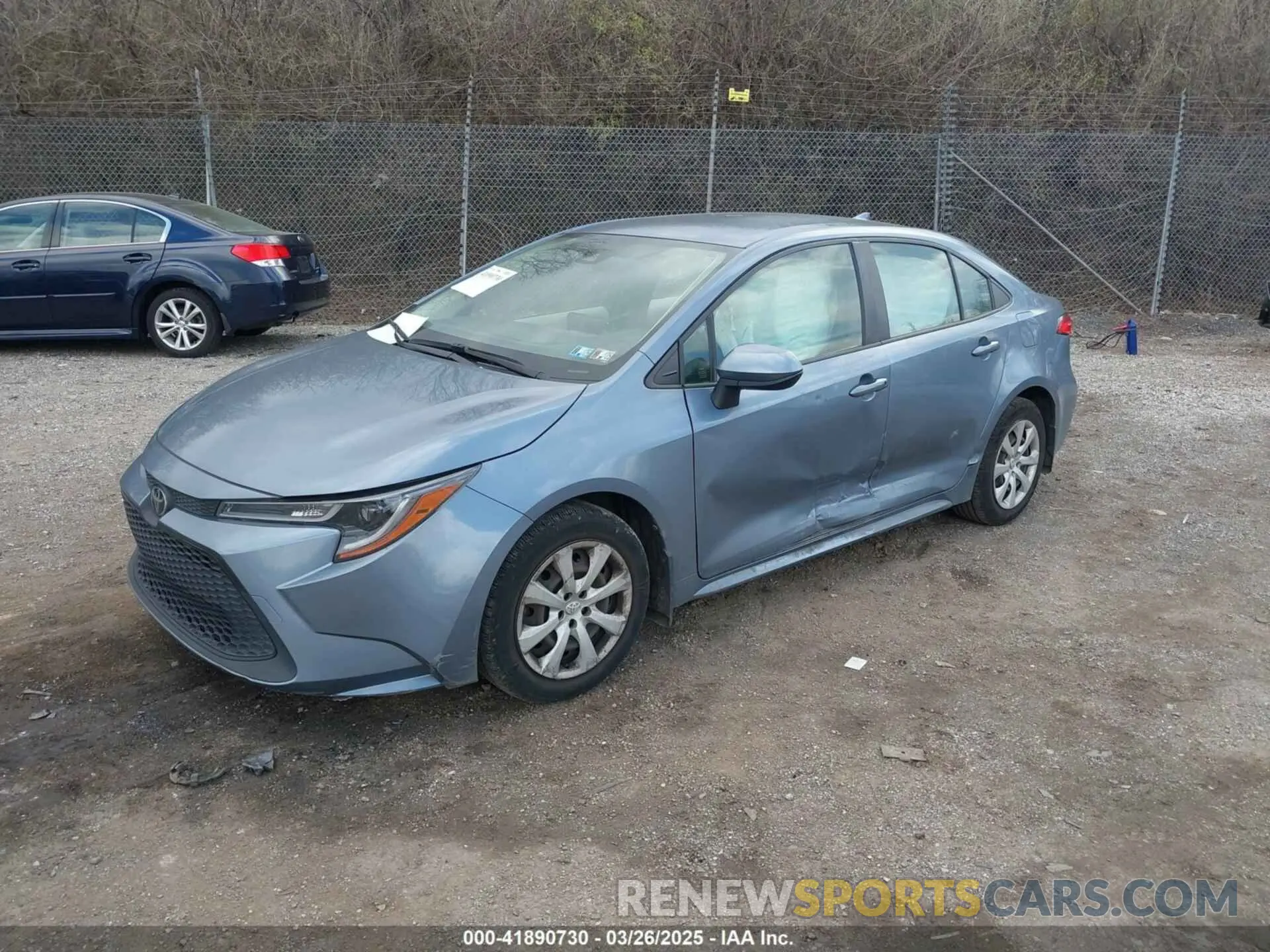 2 fotografías del automóvil dañado JTDEPRAE3LJ007619 TOYOTA COROLLA 2020