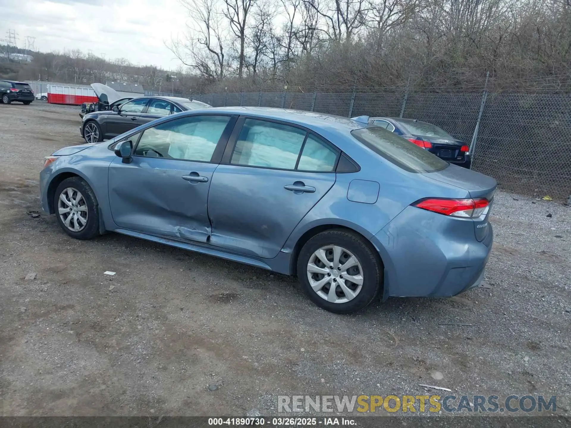 3 fotografías del automóvil dañado JTDEPRAE3LJ007619 TOYOTA COROLLA 2020