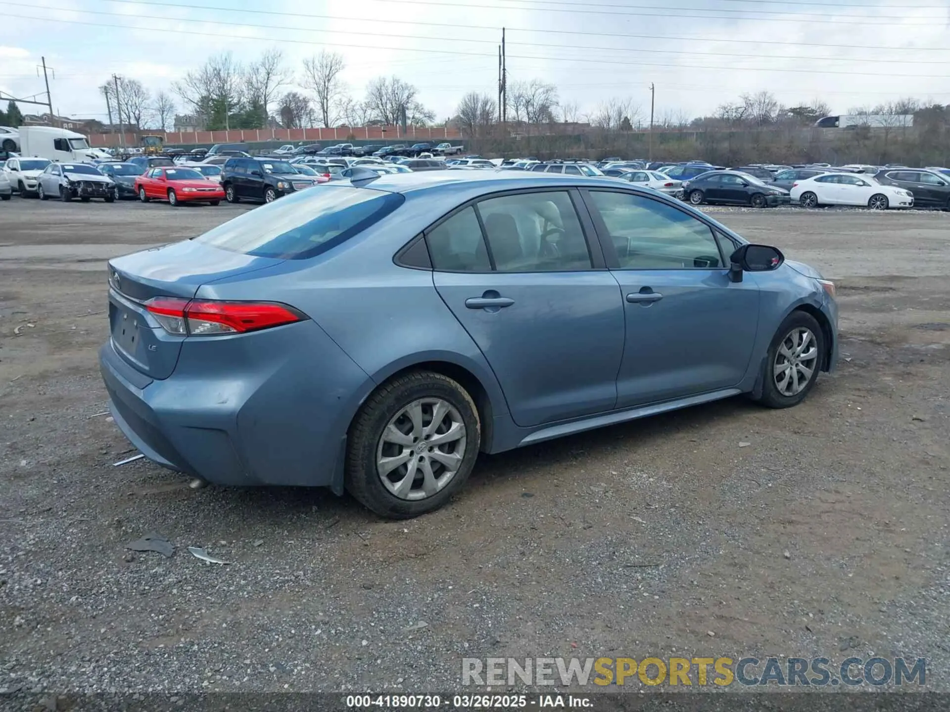 4 fotografías del automóvil dañado JTDEPRAE3LJ007619 TOYOTA COROLLA 2020