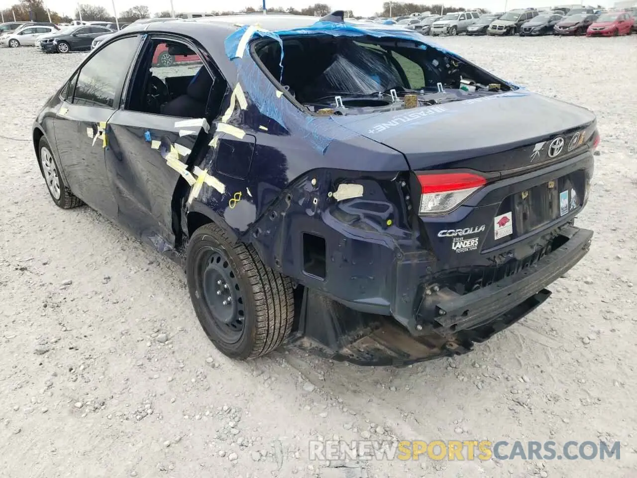 9 fotografías del automóvil dañado JTDEPRAE3LJ012240 TOYOTA COROLLA 2020