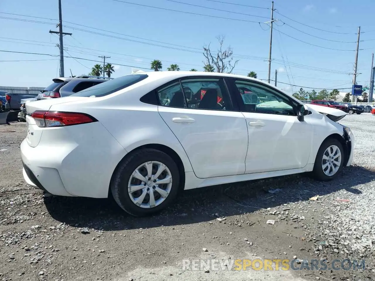 3 fotografías del automóvil dañado JTDEPRAE3LJ016319 TOYOTA COROLLA 2020
