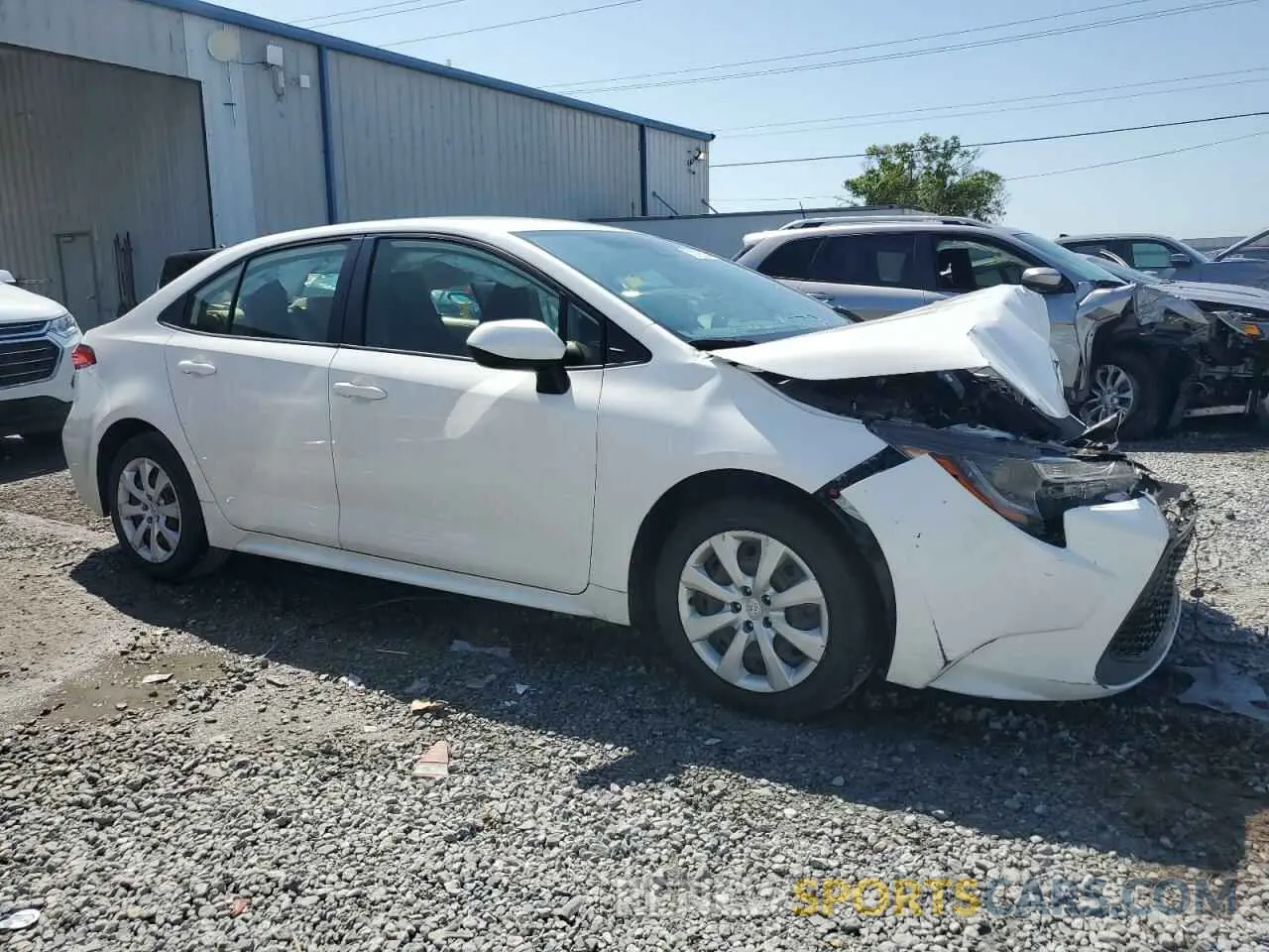 4 fotografías del automóvil dañado JTDEPRAE3LJ016319 TOYOTA COROLLA 2020