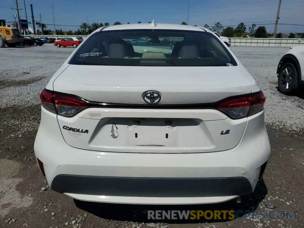 6 fotografías del automóvil dañado JTDEPRAE3LJ016319 TOYOTA COROLLA 2020