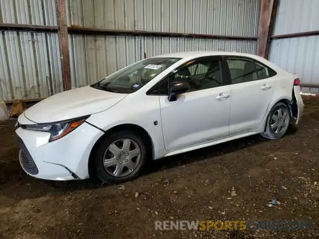 1 fotografías del automóvil dañado JTDEPRAE3LJ016353 TOYOTA COROLLA 2020