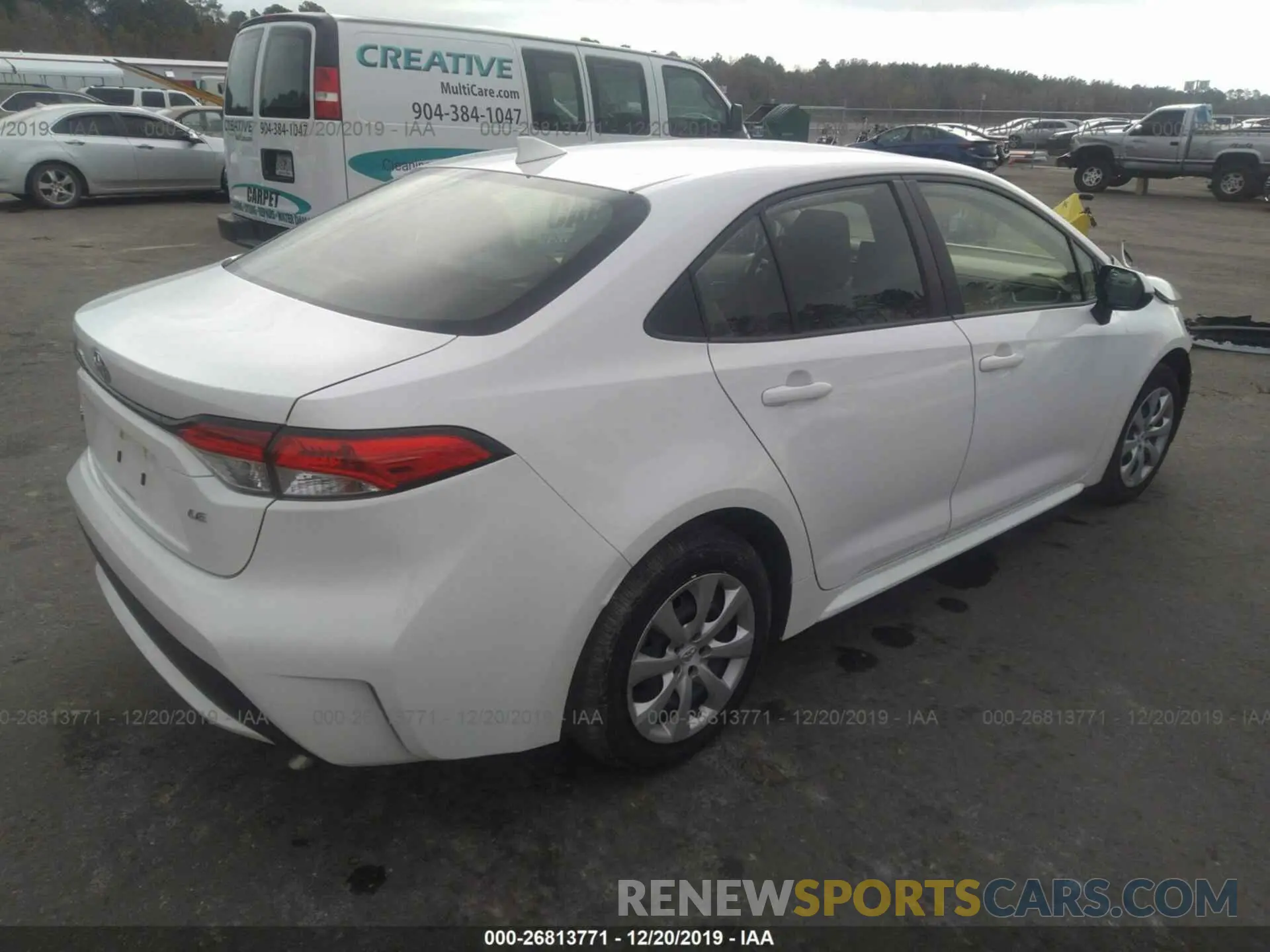 4 fotografías del automóvil dañado JTDEPRAE3LJ020712 TOYOTA COROLLA 2020