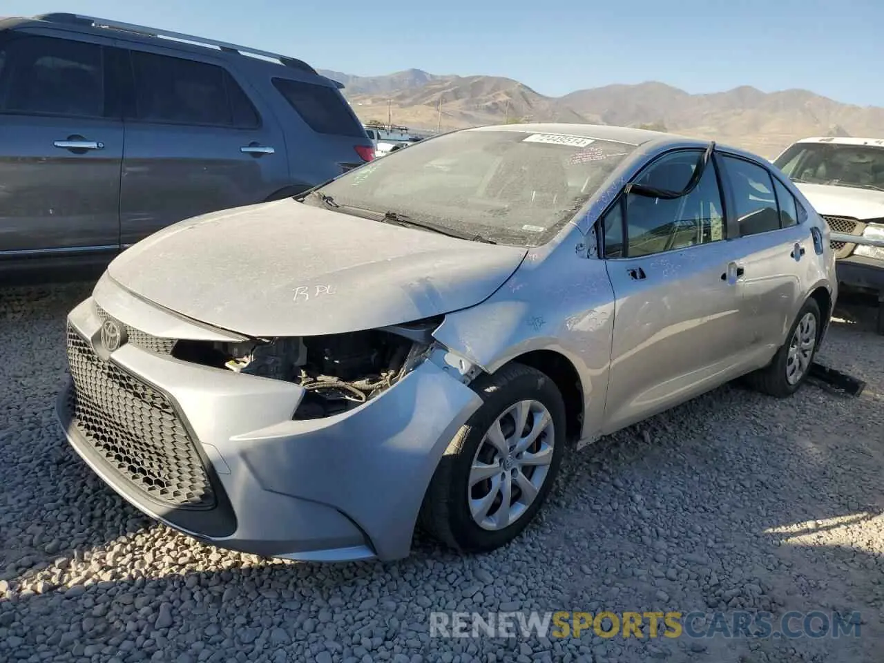 1 fotografías del automóvil dañado JTDEPRAE3LJ023089 TOYOTA COROLLA 2020