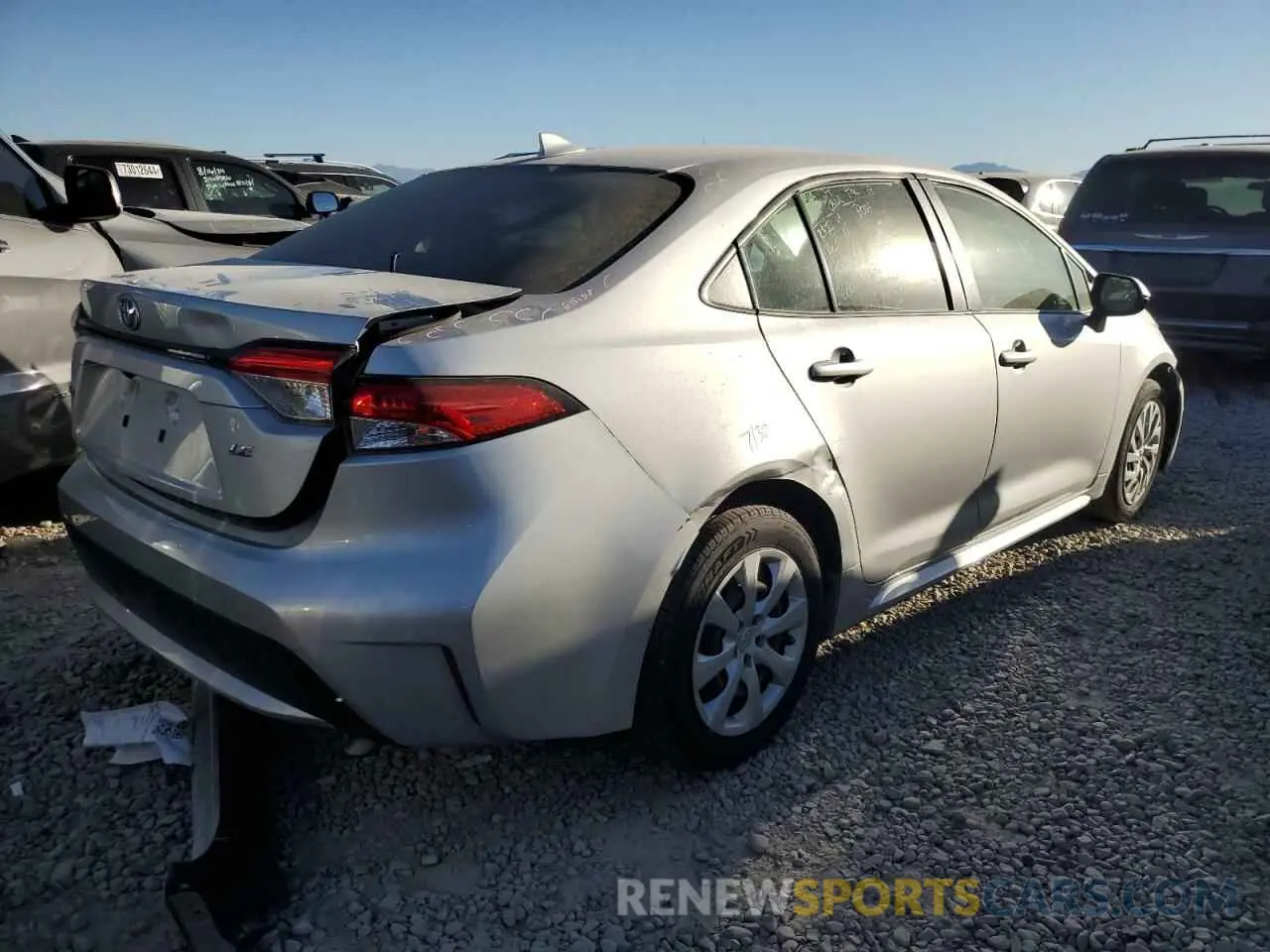 3 fotografías del automóvil dañado JTDEPRAE3LJ023089 TOYOTA COROLLA 2020