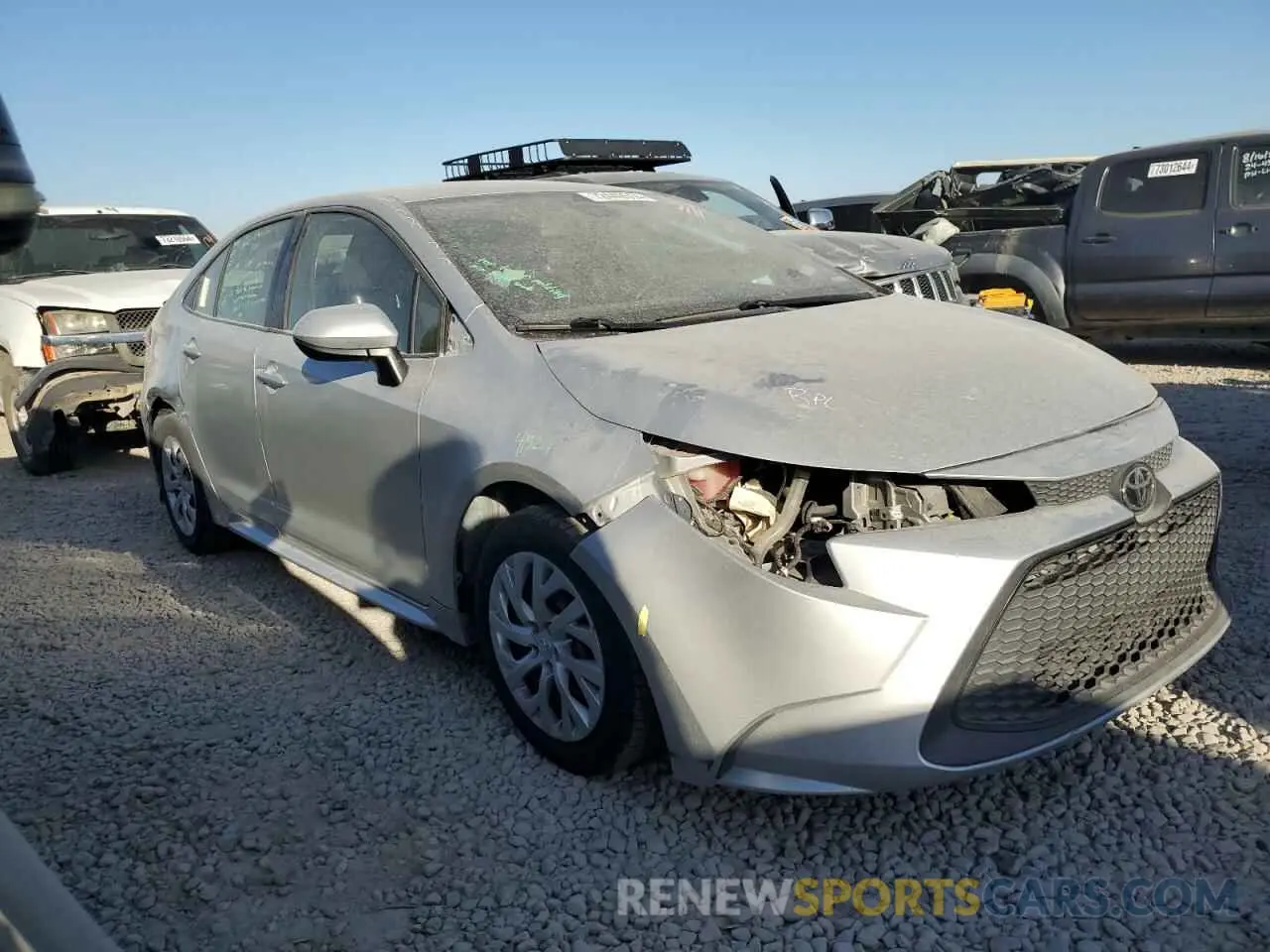 4 fotografías del automóvil dañado JTDEPRAE3LJ023089 TOYOTA COROLLA 2020