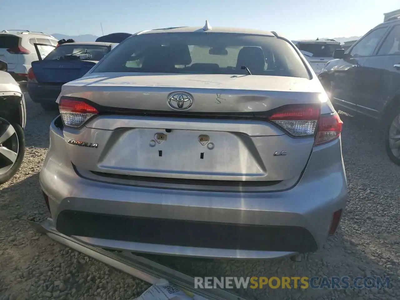6 fotografías del automóvil dañado JTDEPRAE3LJ023089 TOYOTA COROLLA 2020