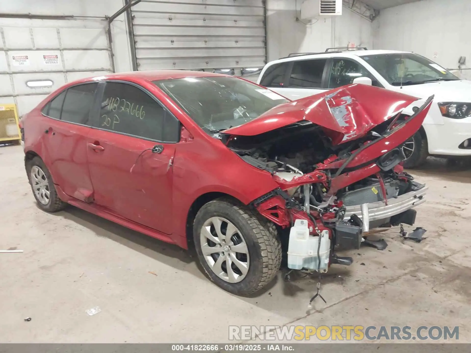 1 fotografías del automóvil dañado JTDEPRAE3LJ027496 TOYOTA COROLLA 2020