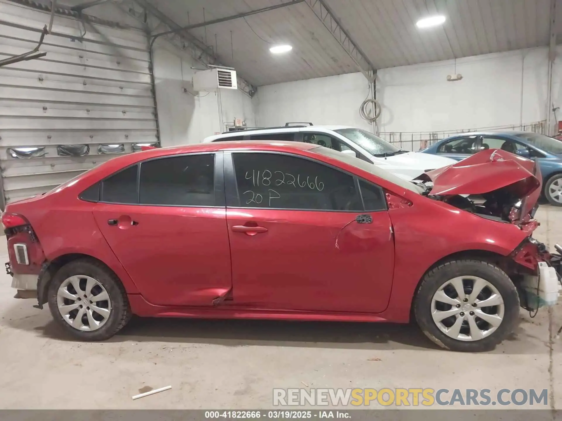 13 fotografías del automóvil dañado JTDEPRAE3LJ027496 TOYOTA COROLLA 2020
