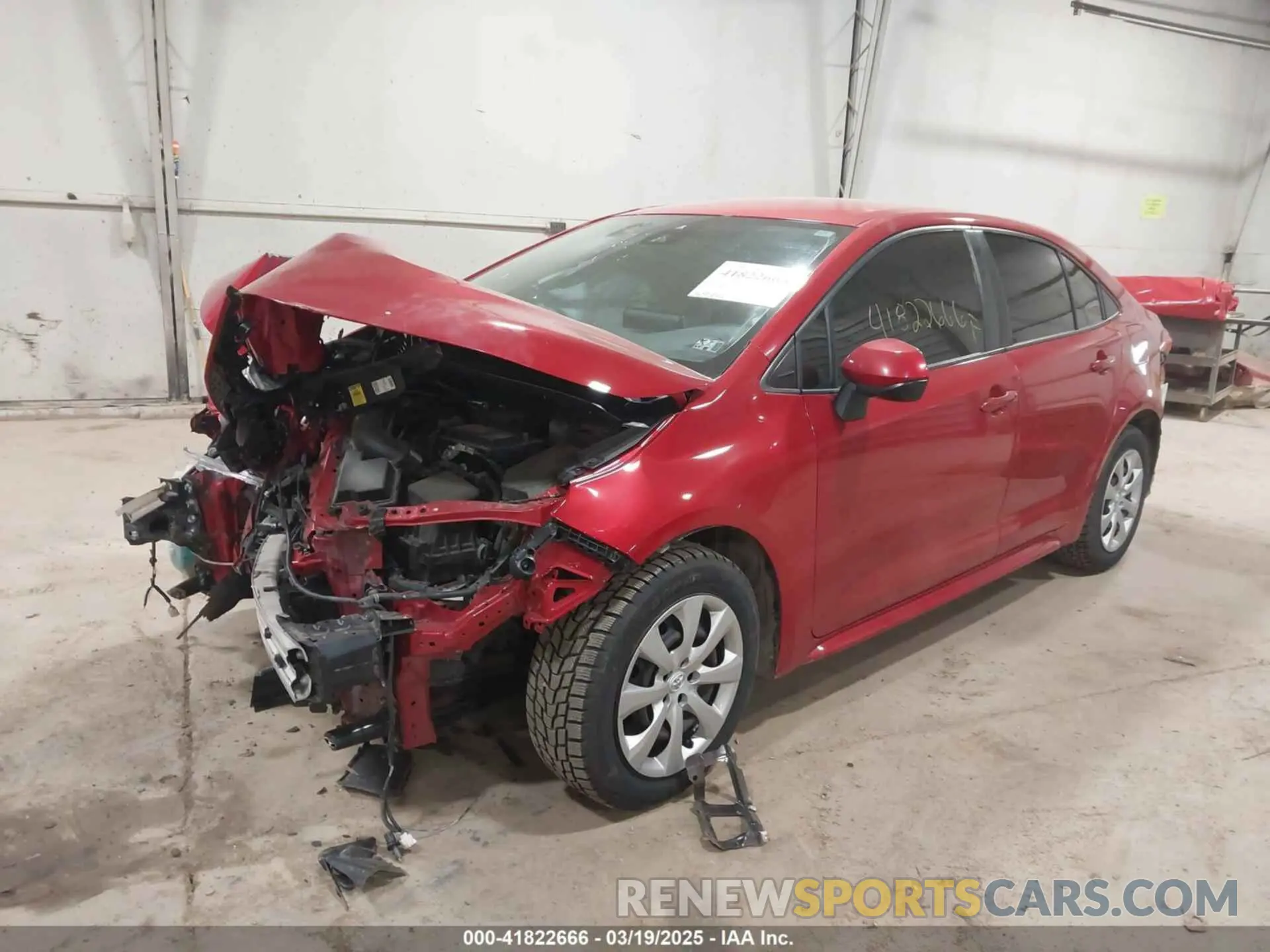 2 fotografías del automóvil dañado JTDEPRAE3LJ027496 TOYOTA COROLLA 2020