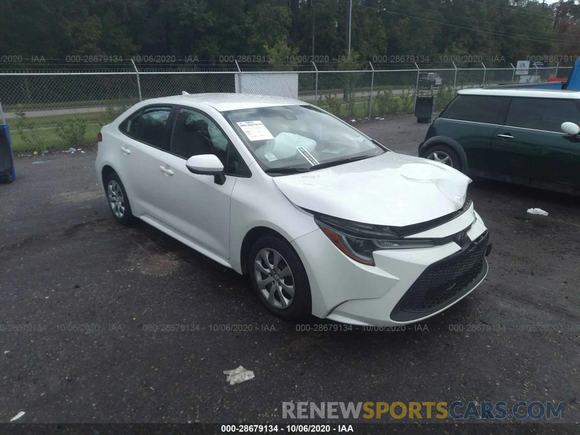 1 fotografías del automóvil dañado JTDEPRAE3LJ039650 TOYOTA COROLLA 2020