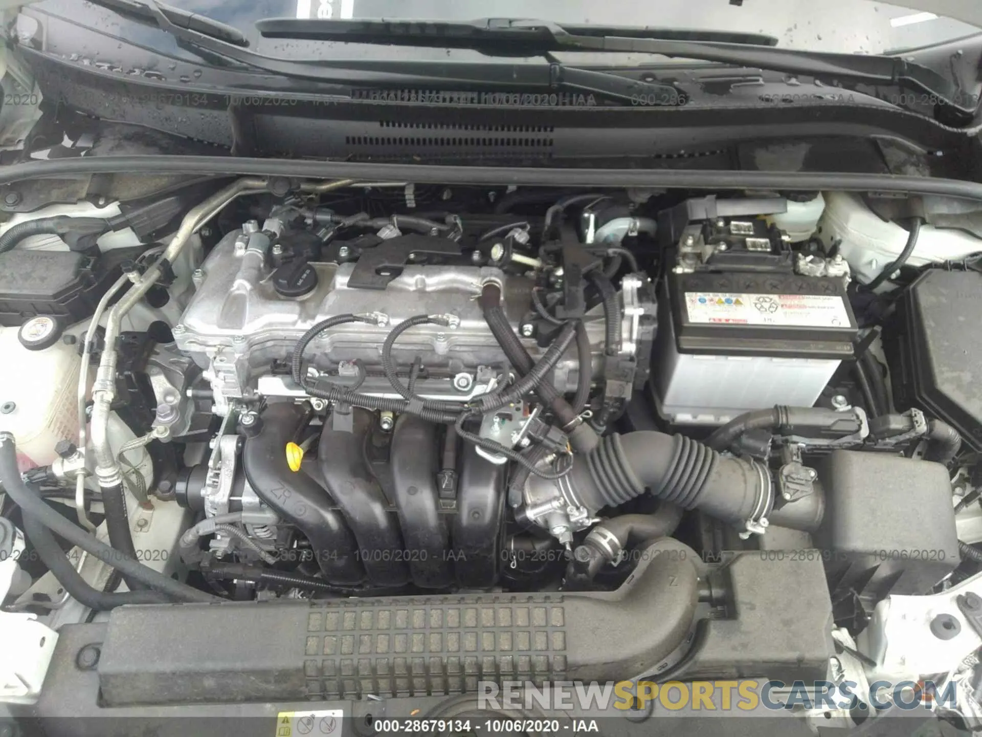 10 fotografías del automóvil dañado JTDEPRAE3LJ039650 TOYOTA COROLLA 2020