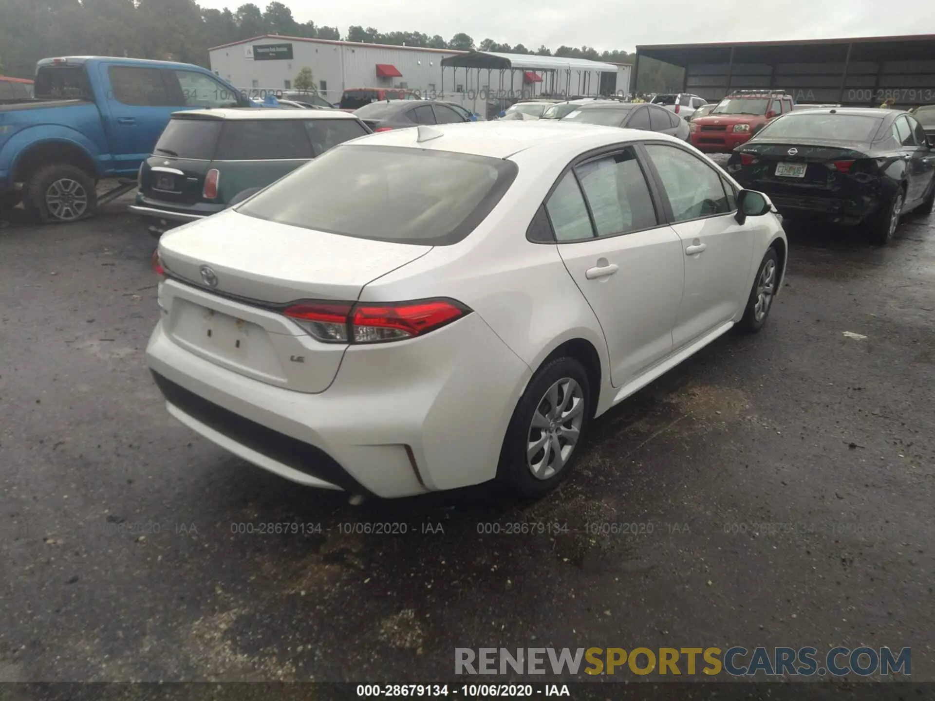 4 fotografías del automóvil dañado JTDEPRAE3LJ039650 TOYOTA COROLLA 2020