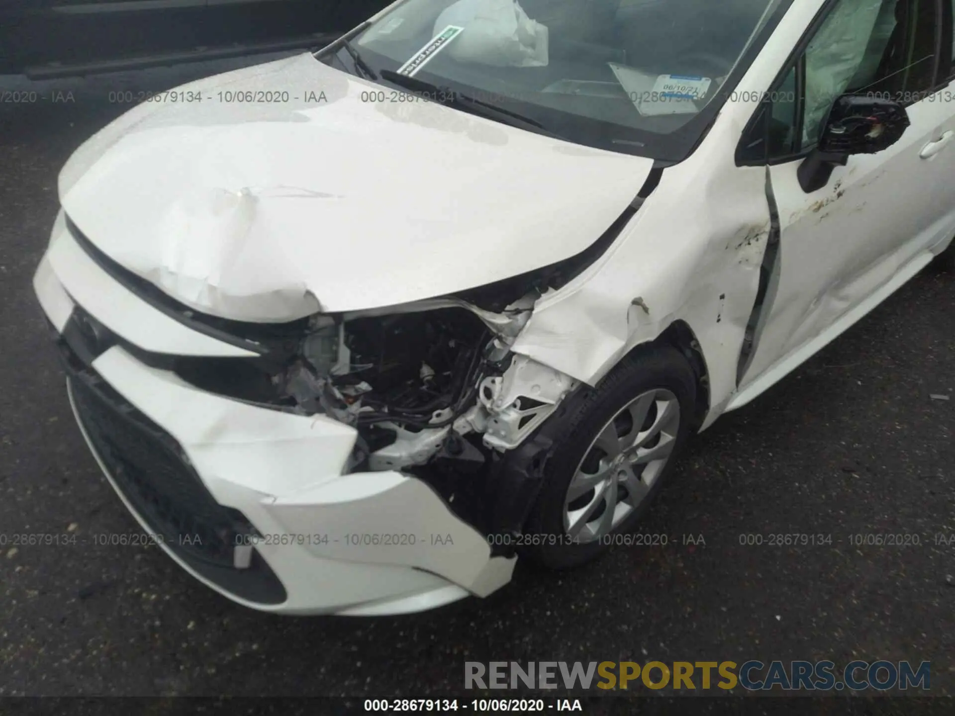 6 fotografías del automóvil dañado JTDEPRAE3LJ039650 TOYOTA COROLLA 2020