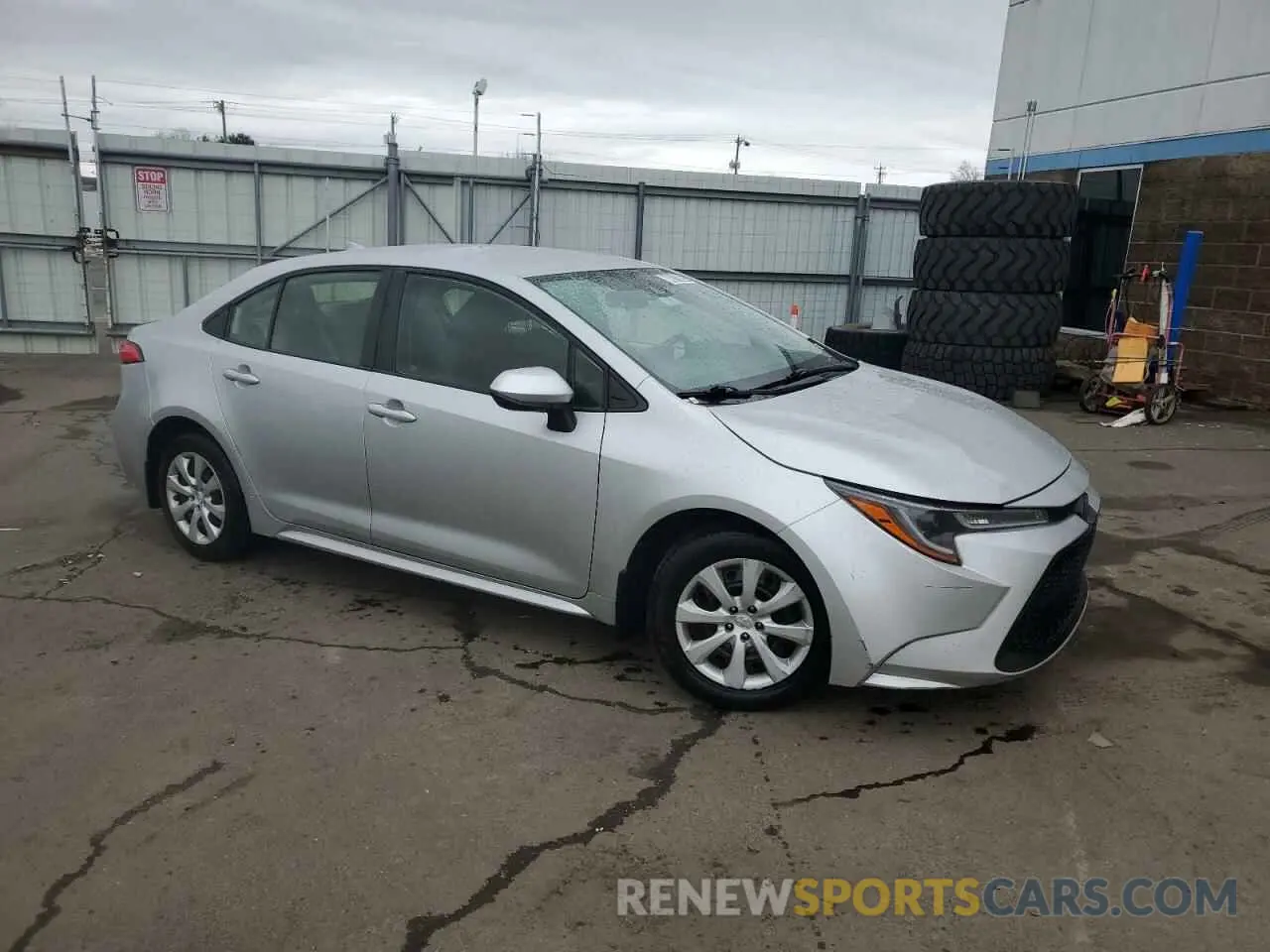 4 fotografías del automóvil dañado JTDEPRAE3LJ044248 TOYOTA COROLLA 2020