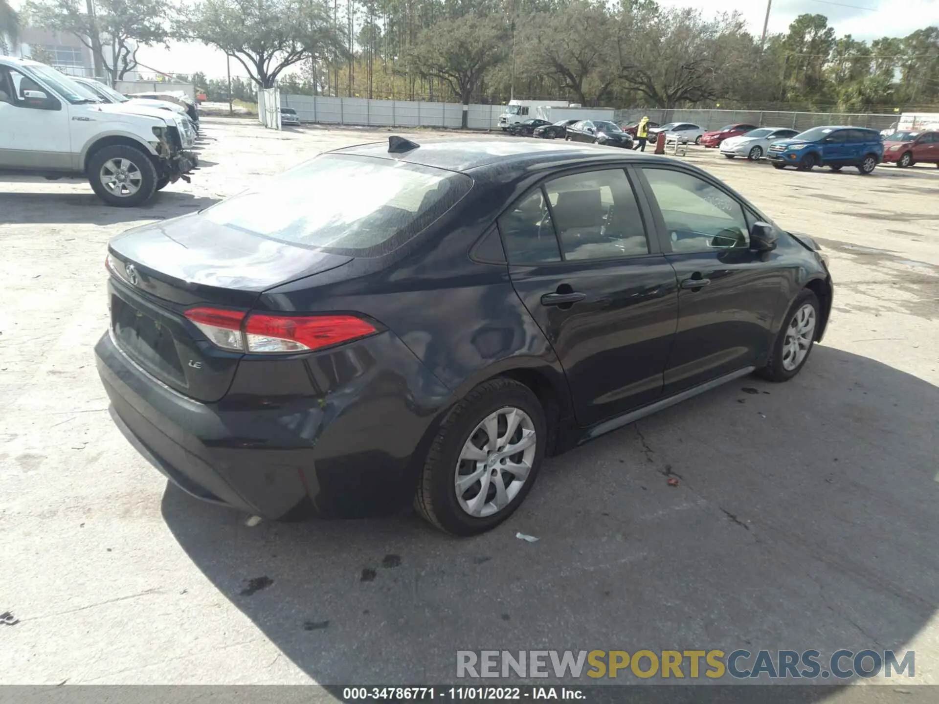 4 fotografías del automóvil dañado JTDEPRAE3LJ044279 TOYOTA COROLLA 2020