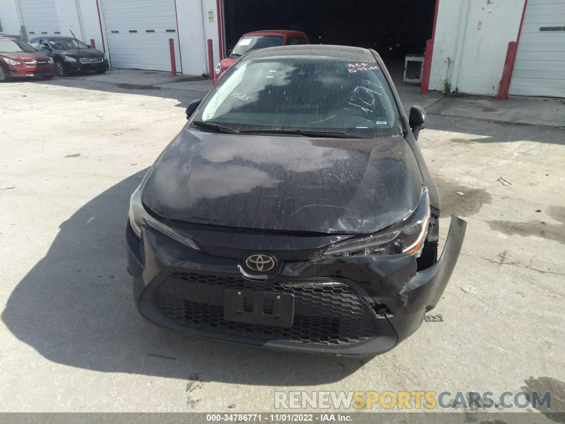 6 fotografías del automóvil dañado JTDEPRAE3LJ044279 TOYOTA COROLLA 2020