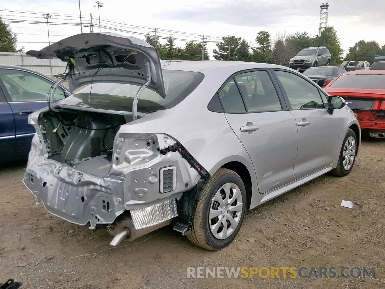 4 fotografías del automóvil dañado JTDEPRAE3LJ050048 TOYOTA COROLLA 2020