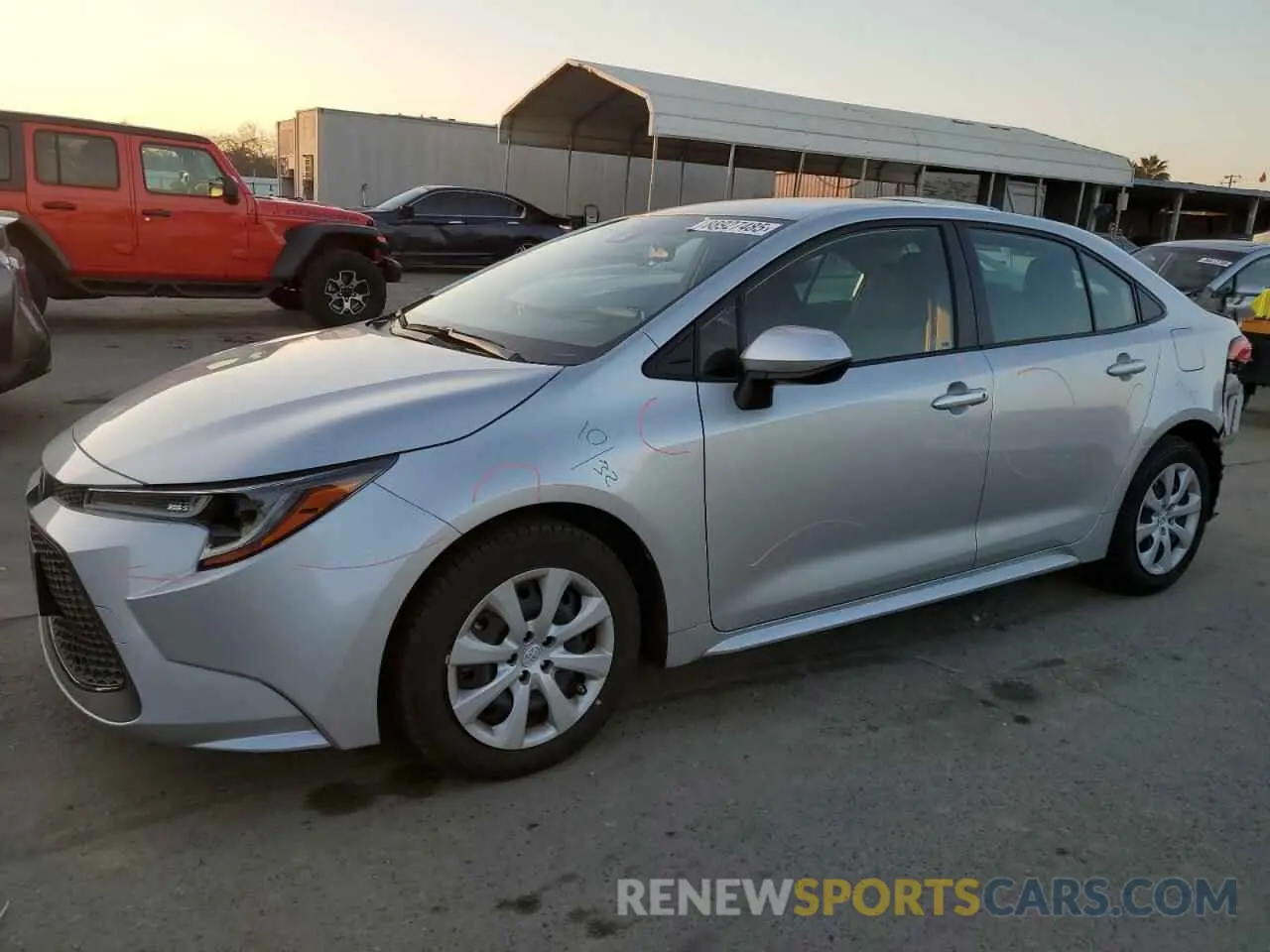 1 fotografías del automóvil dañado JTDEPRAE3LJ050678 TOYOTA COROLLA 2020