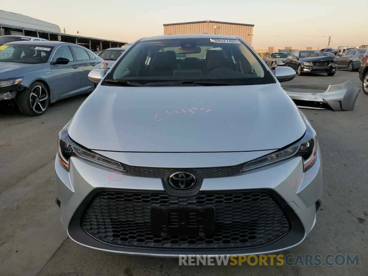 5 fotografías del automóvil dañado JTDEPRAE3LJ050678 TOYOTA COROLLA 2020