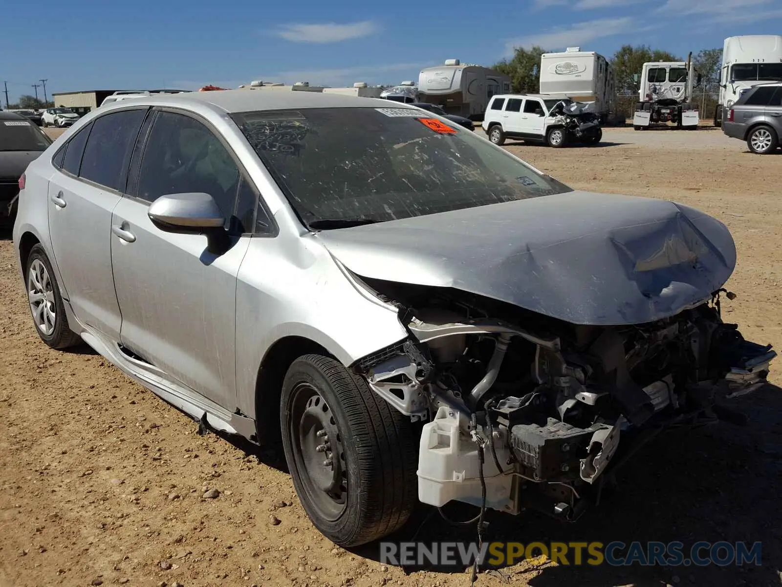 1 fotografías del automóvil dañado JTDEPRAE3LJ050924 TOYOTA COROLLA 2020