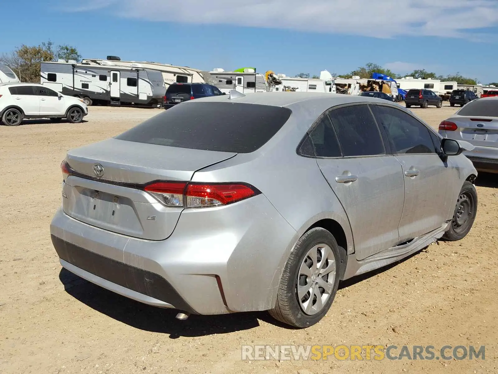 4 fotografías del automóvil dañado JTDEPRAE3LJ050924 TOYOTA COROLLA 2020