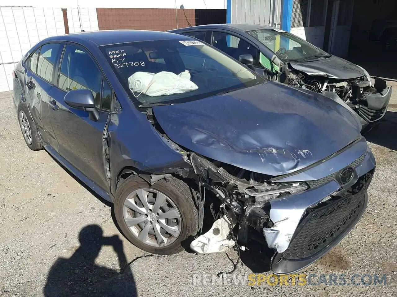 1 fotografías del automóvil dañado JTDEPRAE3LJ051930 TOYOTA COROLLA 2020