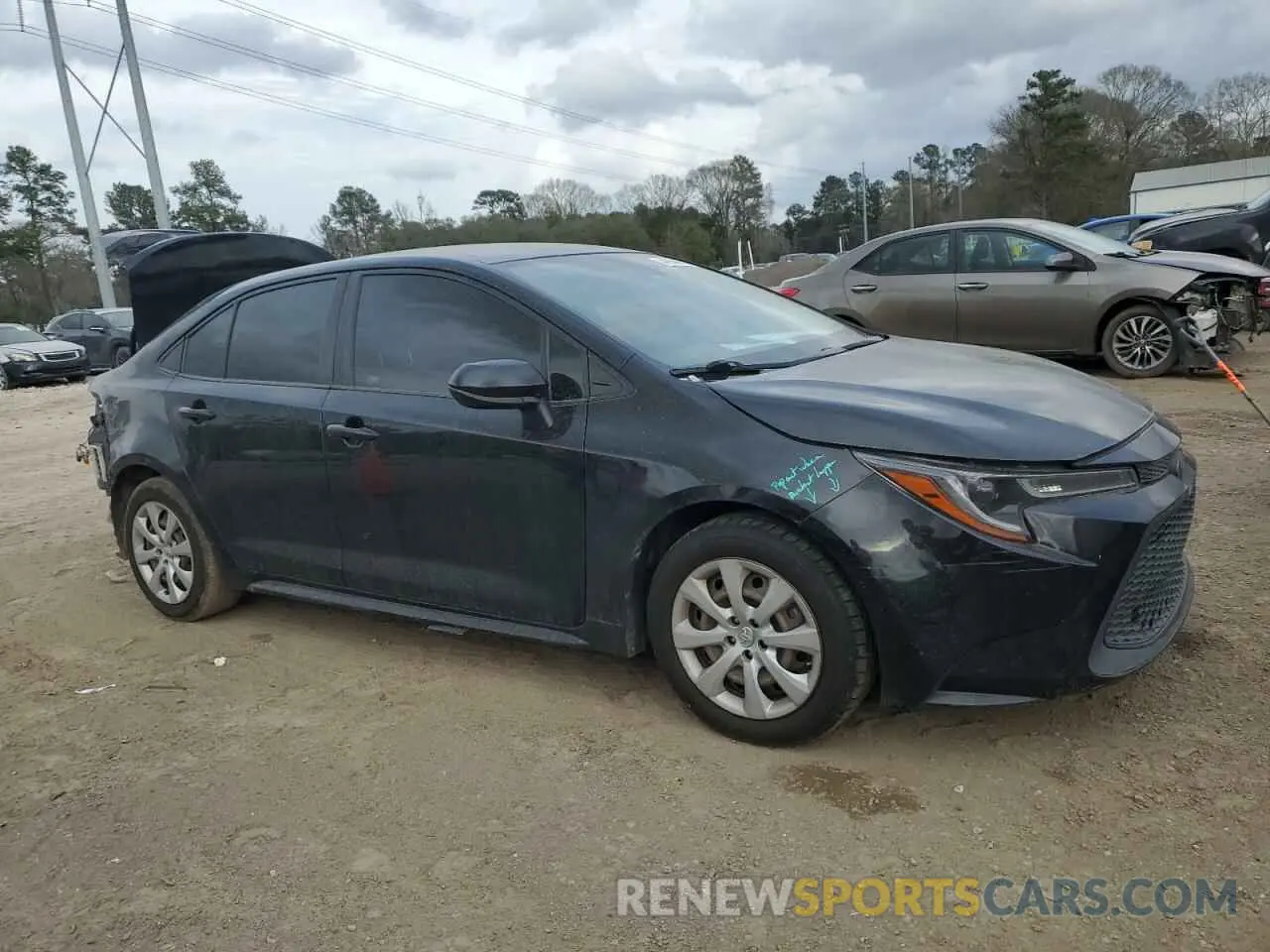 4 fotografías del automóvil dañado JTDEPRAE3LJ052804 TOYOTA COROLLA 2020