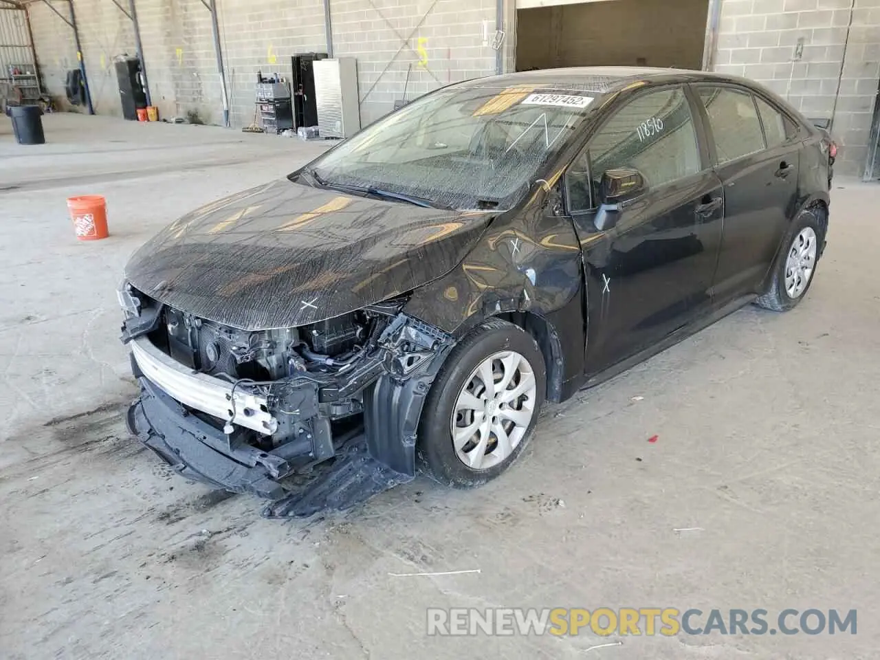 2 fotografías del automóvil dañado JTDEPRAE3LJ056304 TOYOTA COROLLA 2020