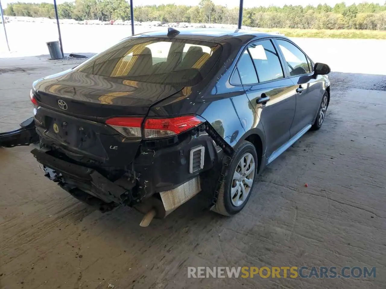 4 fotografías del automóvil dañado JTDEPRAE3LJ056304 TOYOTA COROLLA 2020