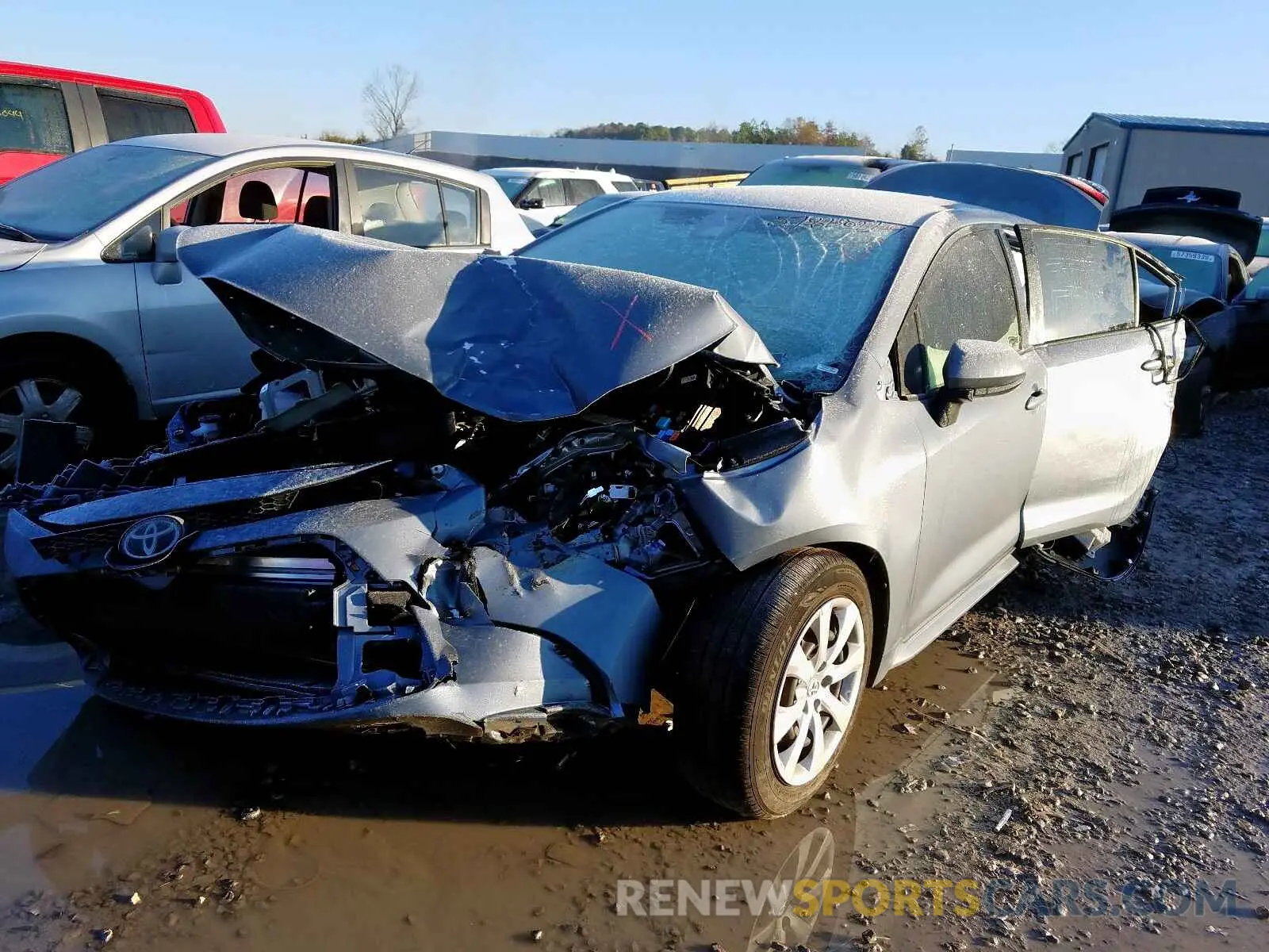 2 fotografías del automóvil dañado JTDEPRAE3LJ059199 TOYOTA COROLLA 2020
